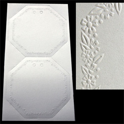 Cartes octogonales avec contour en relief/03